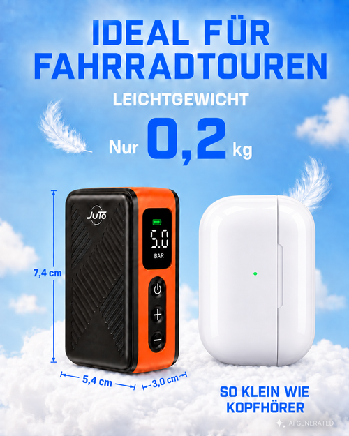 Air Pro X Bike – Elektrische Akku-Luftpumpe für Fahrrad & Motorrad