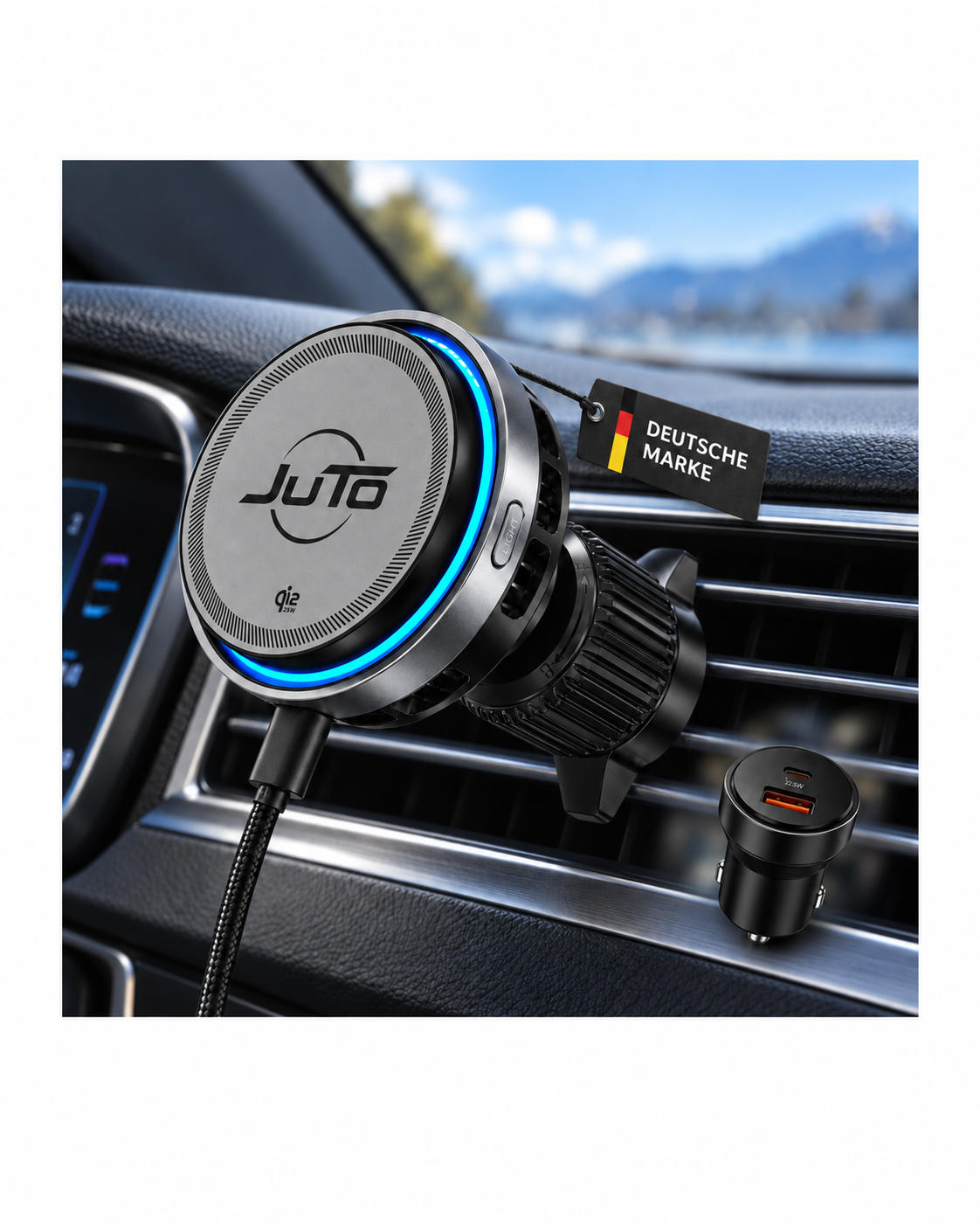VentMag 25W Qi2.2 – Magnetischer KFZ-Handyhalter mit aktiver Kühlung & Ladefunktion