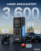 Air Pro X 100 – Elektrische Luftpumpe mit Powerbank | Akku-Pumpe für Fahrrad, Auto & Motorrad