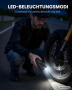 Air Pro X 100 – Elektrische Luftpumpe mit Powerbank | Akku-Pumpe für Fahrrad, Auto & Motorrad