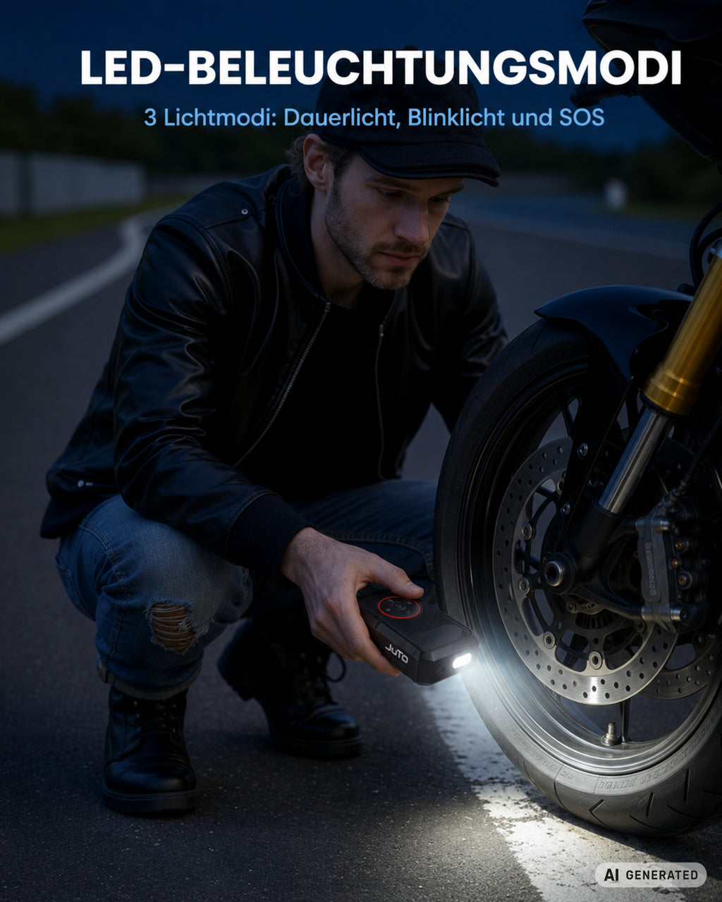Air Pro X 200 – Kabellose Akku-Luftpumpe für Fahrrad, Auto & Motorrad
