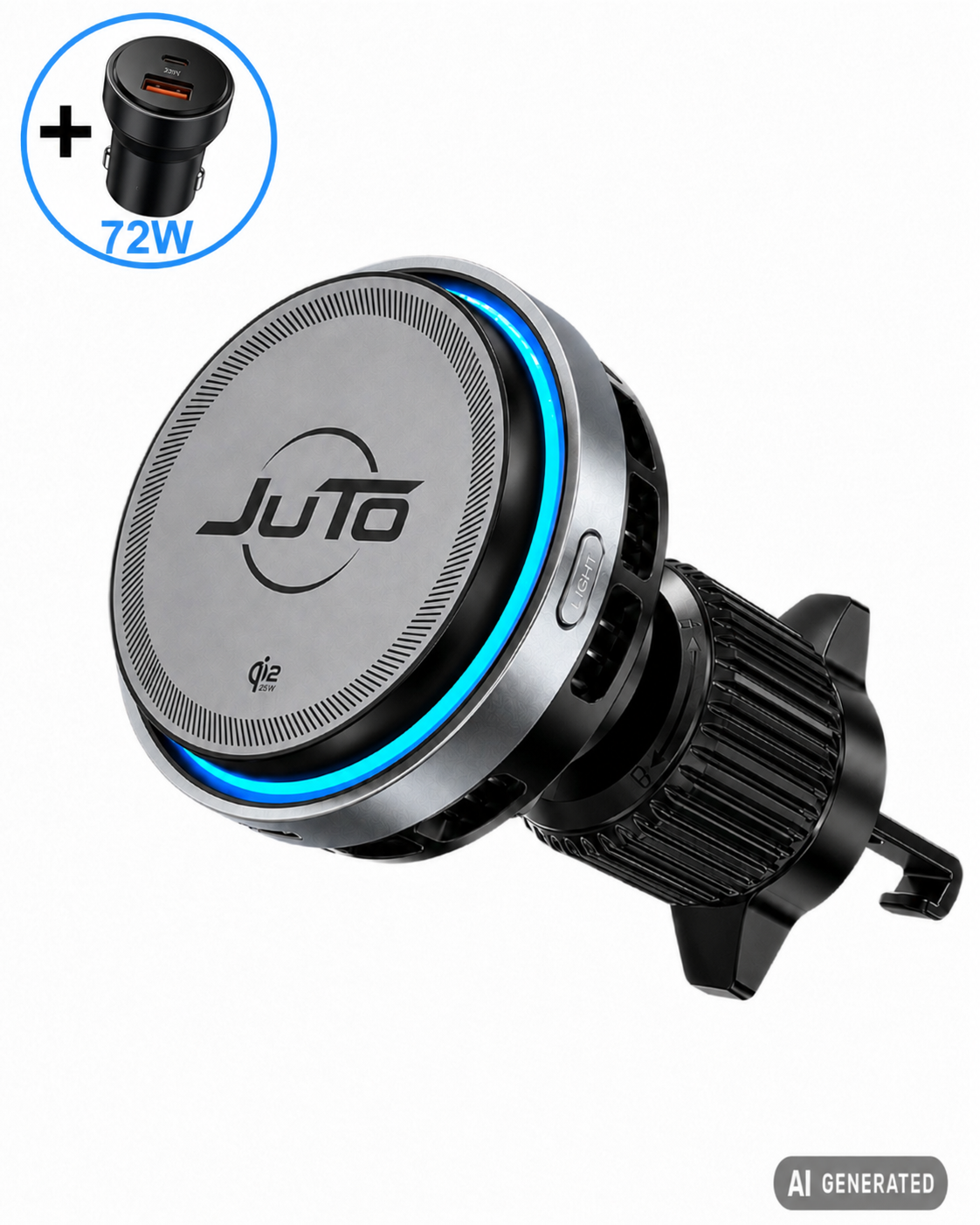 VentMag 25W Qi2.2 – Magnetischer KFZ-Handyhalter mit aktiver Kühlung & Ladefunktion